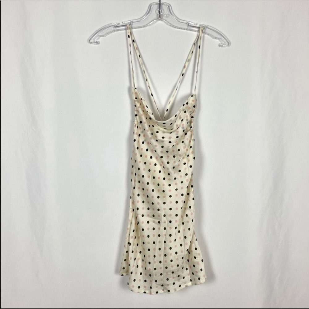 Princess Polly Garner Polka Dot Mini Slip Dress Size 0 - Picture 2 of 4